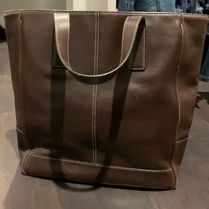 Coach leather tote bag- (new photos added)
